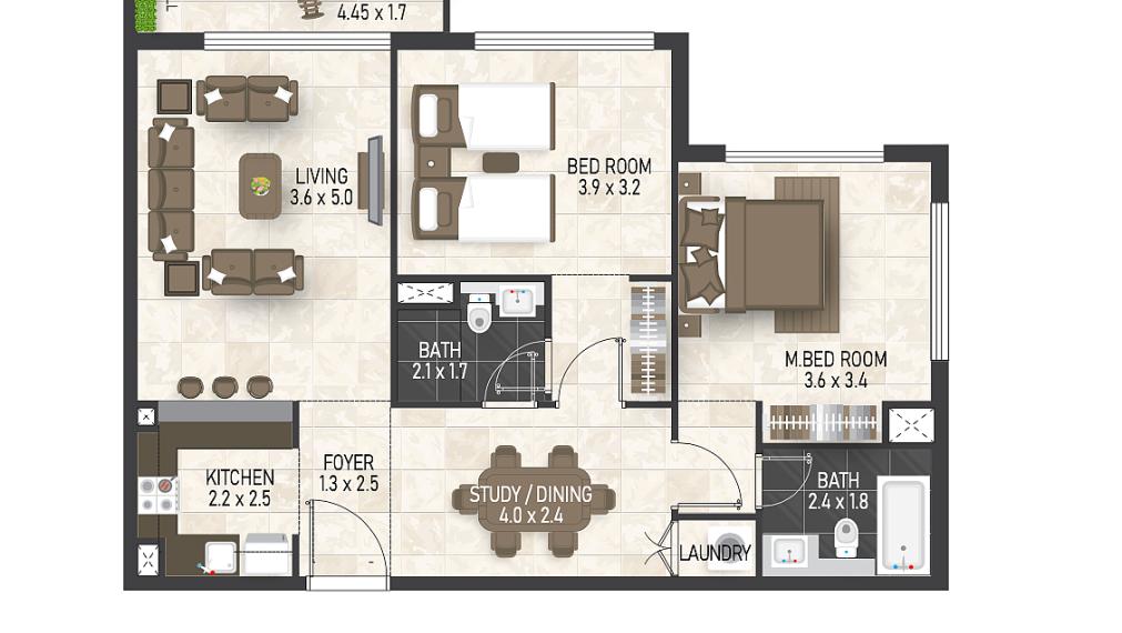 Prémiové ekologické apartmány v Dubaji Jumeirah Village Circle (JVC)