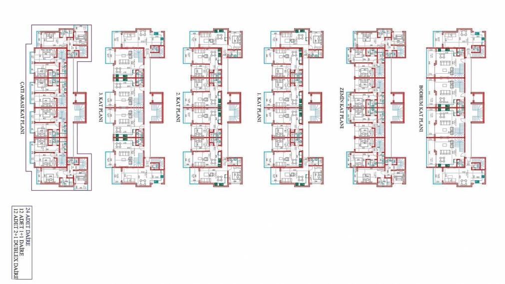 Apartmány s výhľadom na more a mesto v projekte hotelového konceptu v Alanyi