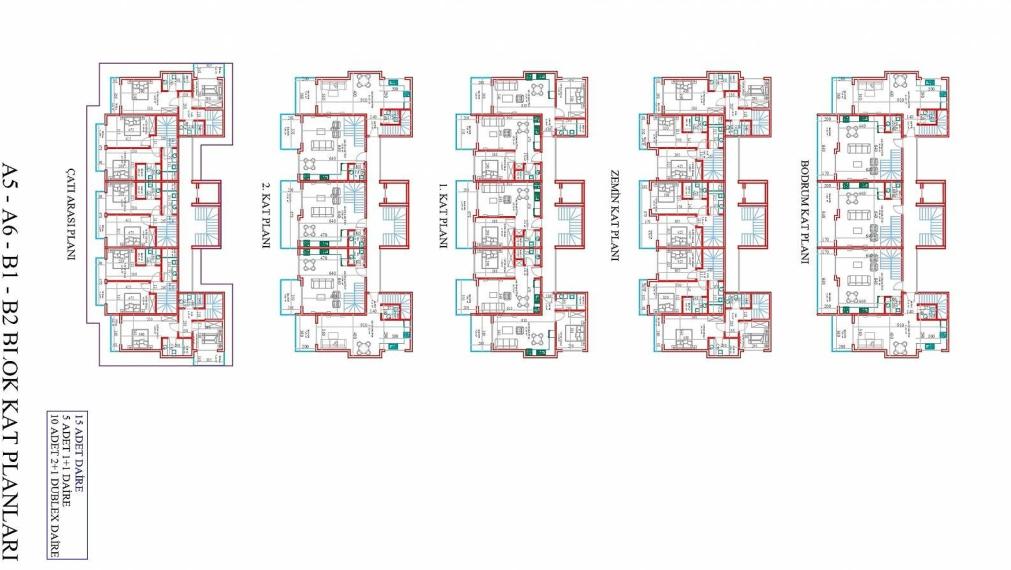 Apartmány s výhľadom na more a mesto v projekte hotelového konceptu v Alanyi