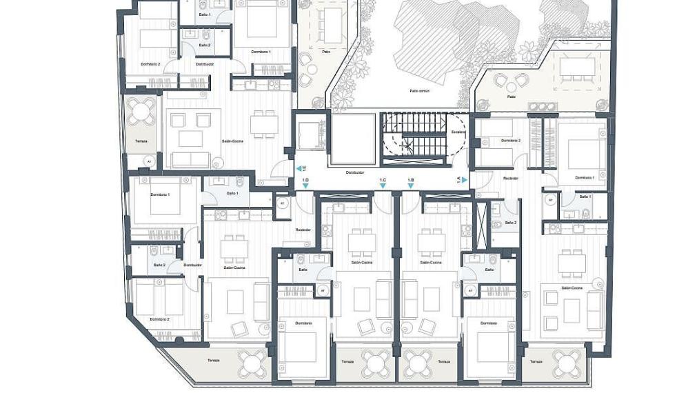 Krásne 1-2 izbové apartmány v centre Malagy