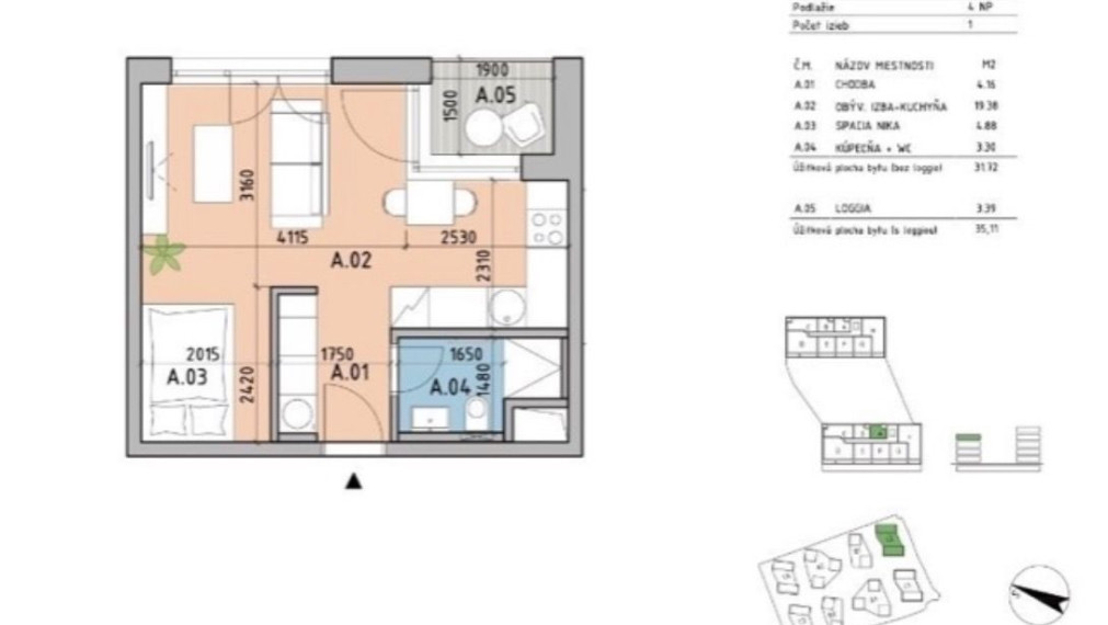 Slnečný byt na prenájom na ulici Tomislava P. Kolakoviča v Bratislave IV TOP