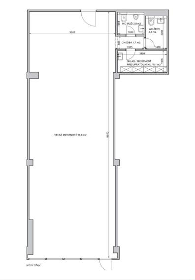 Obchodné priestory 112 m2 na predaj - Malacky