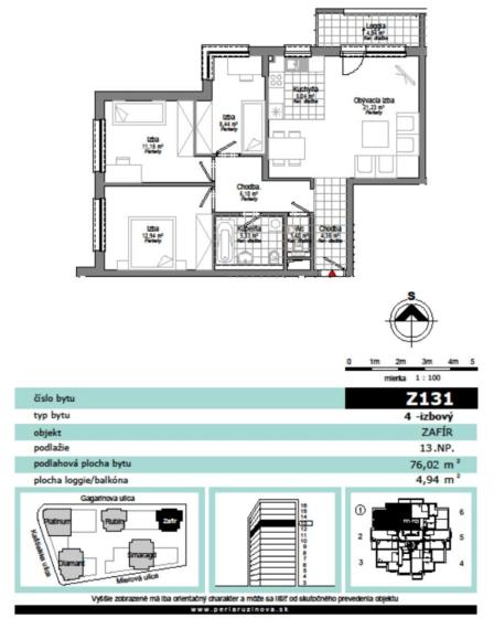 Krásny priestranný byt na predaj - ul. Mierová, Bratislava II TOP