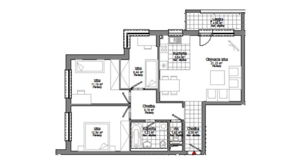 Krásny priestranný byt na predaj - ul. Mierová, Bratislava II TOP