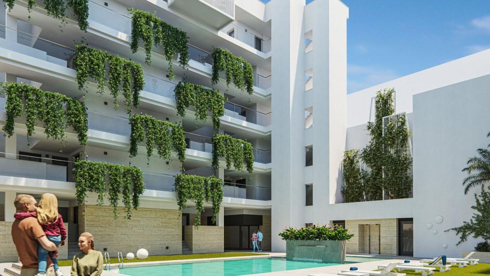 Dvoj a trojizbové byty blízko pláže v Torrevieja, Costa Blanca