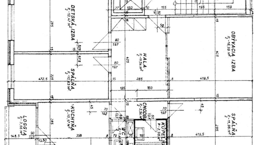 Na predaj priestranný 4-izbový byt - Bratislava V TOP