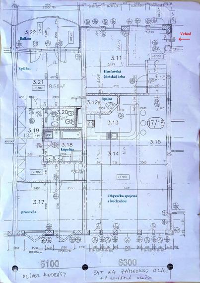 Na prenájom elegantný klimatizovaný 4-izbový byt - Bratislava I TOP