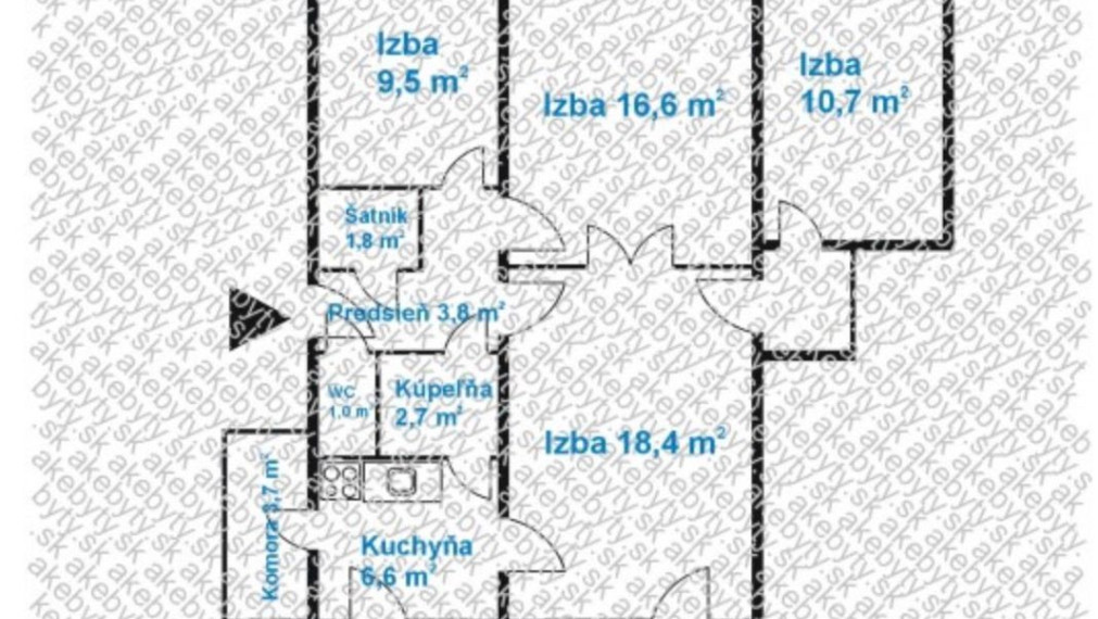 Na prenájom priestranný 4-izbový byt v obľúbenej a pokojnej lokalite Bratislavy – Dúbravka TOP