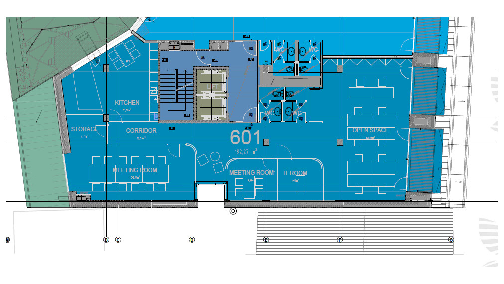 Exkluzívne kancelárie na prenájom 192m2 + TERASA, Mickiewiczova-Staré Mesto