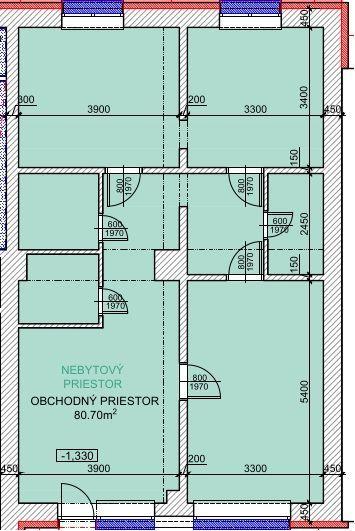 Na prenájom nebytový / obchodný priestor vhodný na široké spektrum využitia, Bratislava II TOP