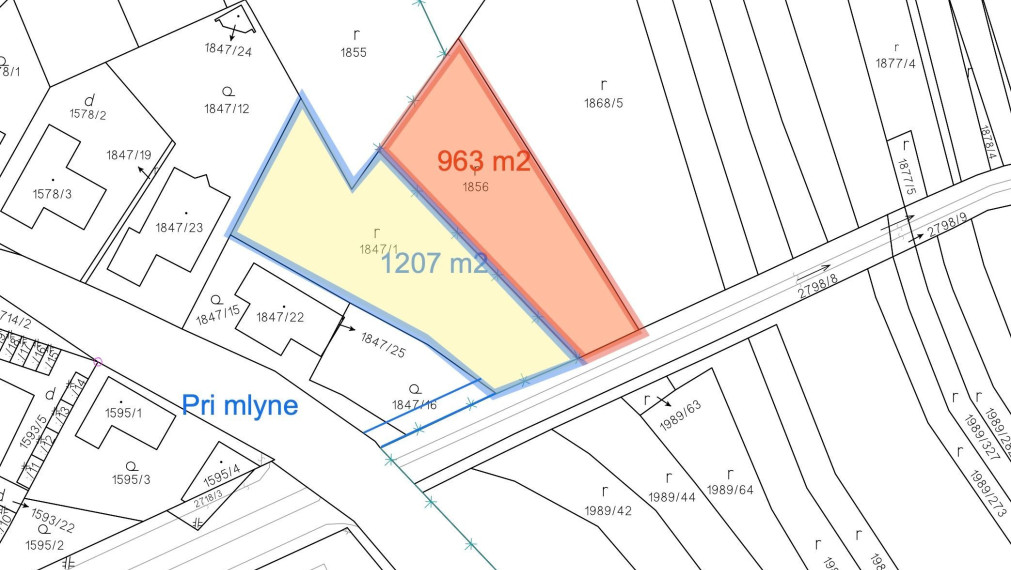 Na predaj krásny slnečný pozemok s výmerou 2 170 m2 v atraktívnej mestskej časti BA III TOP
