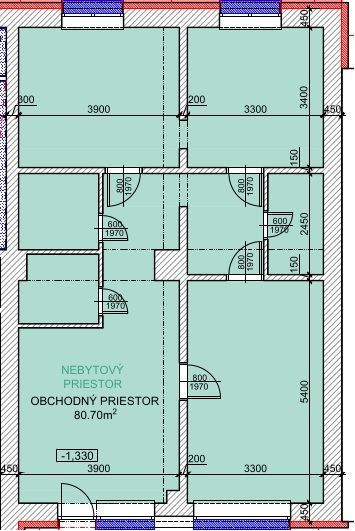 Na prenájom nebytový / obchodný priestor vhodný na široké spektrum využitia, Bratislava II TOP