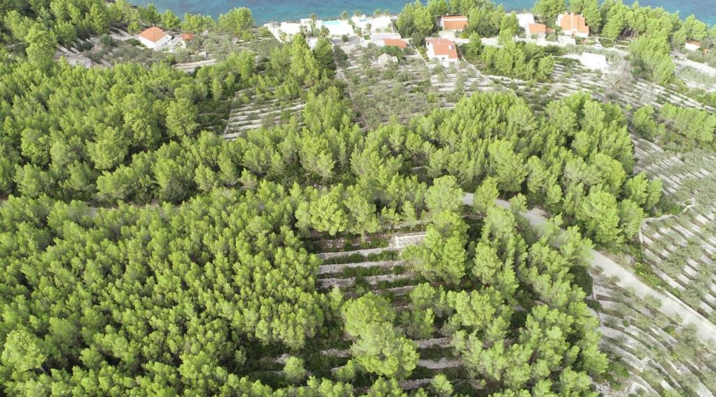 Pozemok s nehnuteľnosťou a výhľadom na more, Prigradica, ostrov Korčula