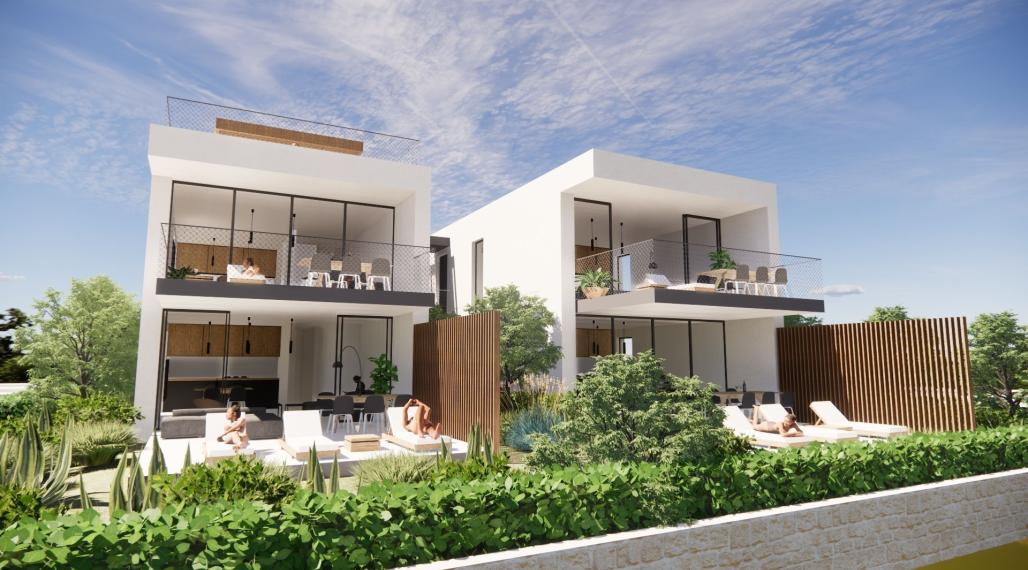 Dvojizbový byt so záhradou, druhý rad od mora, Ugljan, ostrov Ugljan