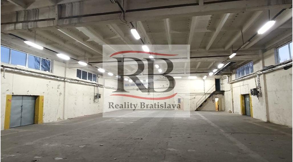 Výrobno-skladový priestor 587 m2 na prenájom