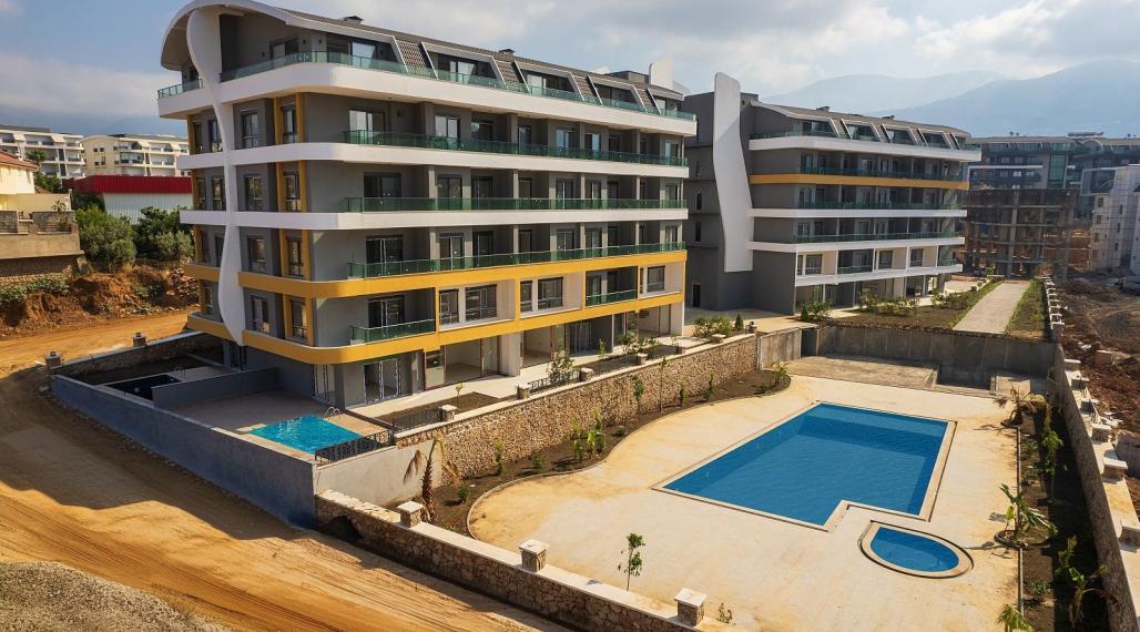 Apartmány Oba v rámci komplexu s bohatými aktivitami v Alanyi