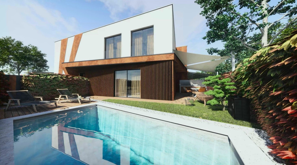 Energeticky úsporná moderná oáza v Nine s bazénom a saunou, apartmán A2