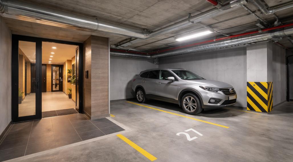 Garáž v bytovom dome na predaj, nachádza sa na ulici Michala Bučiča v Bratislave IV TOP