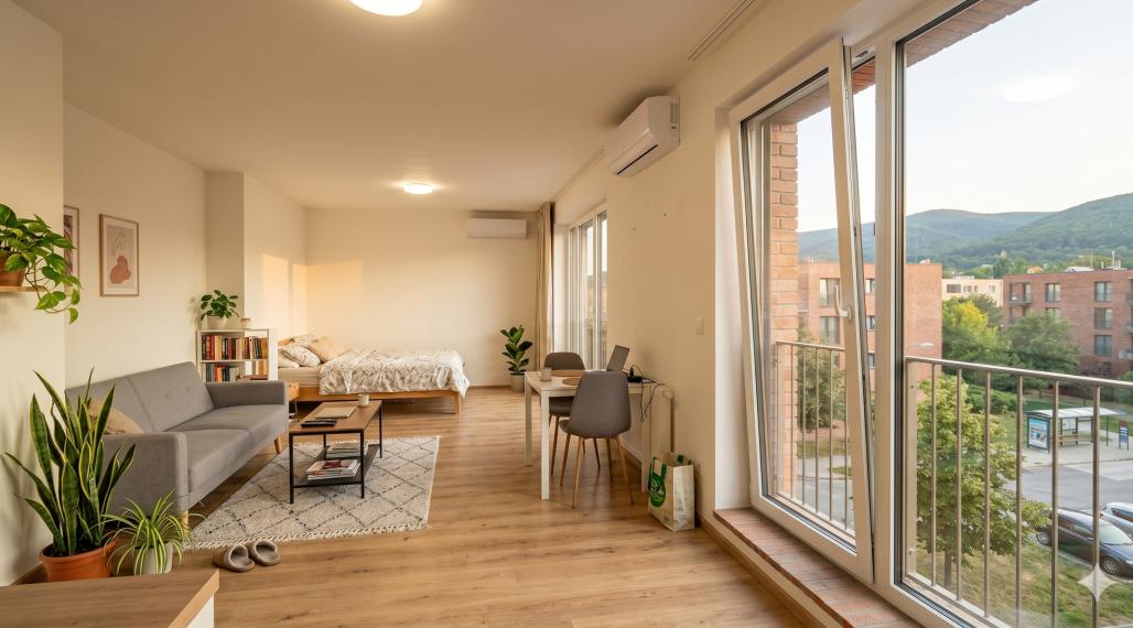 Na predaj nadštandardne priestranný 1-izbový byt - Dlhé diely TOP