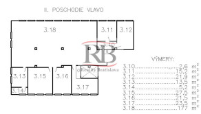 Celok kancelárií v blízkosti Klientskeho centra, Trnavská cesta, 310m2 - fotografia 11