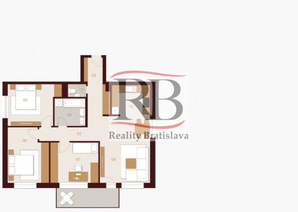 Moderný 4i byt v projekte Rínok Rača
