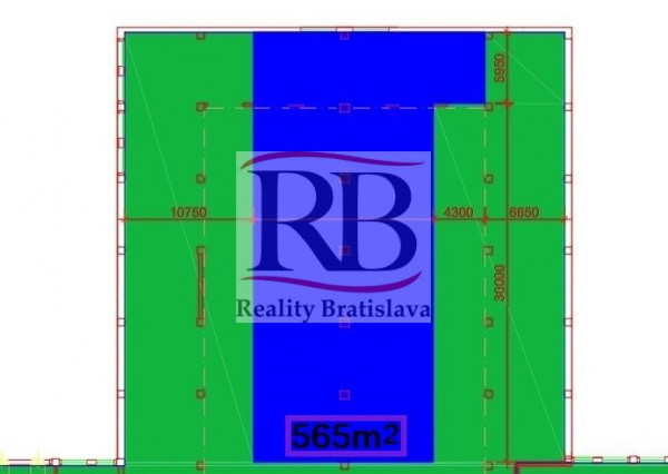 Skladový priestor v blízkosti letiska na prenájom
