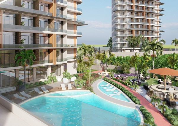 Apartmány v komplexe s množstvom spoločenských aktivít v Payallar Alanya