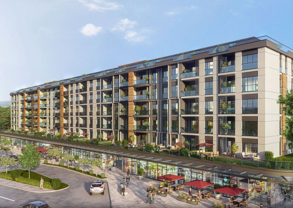 Byty v komplexe s modernou architektúrou v Istanbule, Arnavutköy