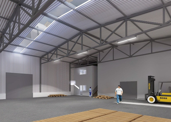 Výstavba skladových priestorov na kľúč, Bratislavská ulica, Trnava, 500-2400m2