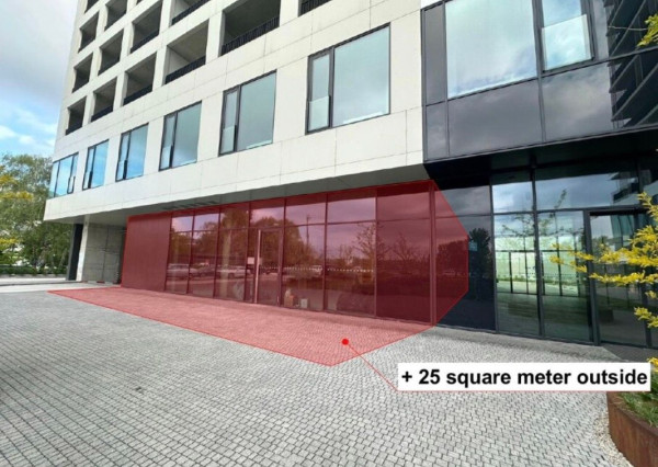 Na prenájom atraktívny komerčný priestor s výmerou 324 m2 v modernej novostavbe, BA II TOP