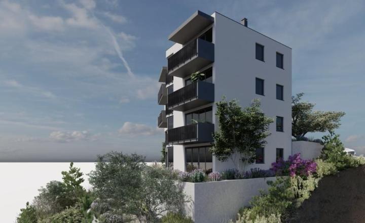 Novopostavený apartmán S6 s výhľadom na more, 63,27 m², Primošten