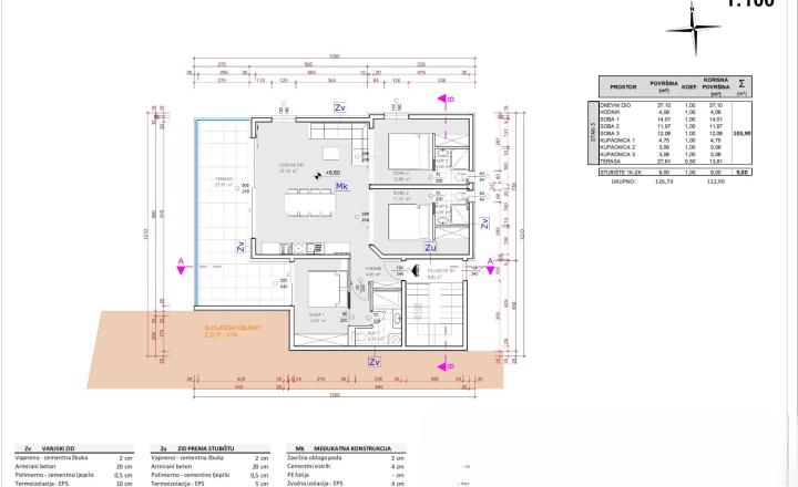 3-izbový byt, 103,90 m², novostavba – Šibenik, Grebaštica - fotografia 14