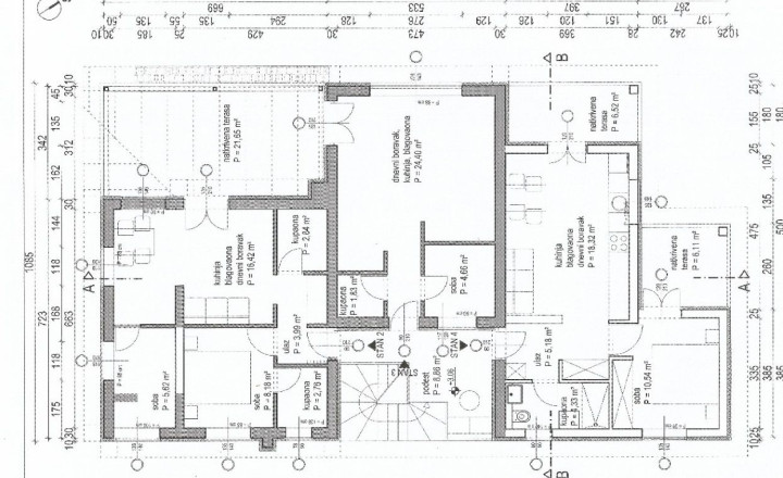 Novozrekonštruovaný dom 287 m², 6 apartmánov, 100 m od mora, Zaton, Zadar - fotografia 9