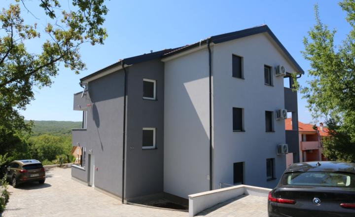 Apartmán s panoramatickým výhľadom na more, Soline, ostrov Krk, 2 spálne, 61,80 m²