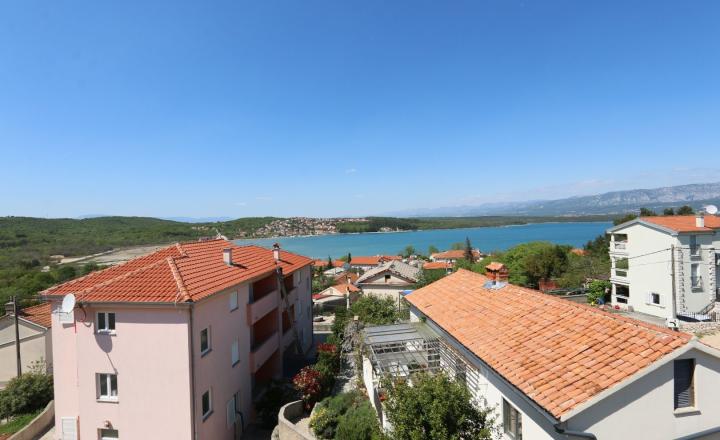 Apartmán s panoramatickým výhľadom na more, Soline, ostrov Krk, 2 spálne, 61,80 m² - fotografia 1