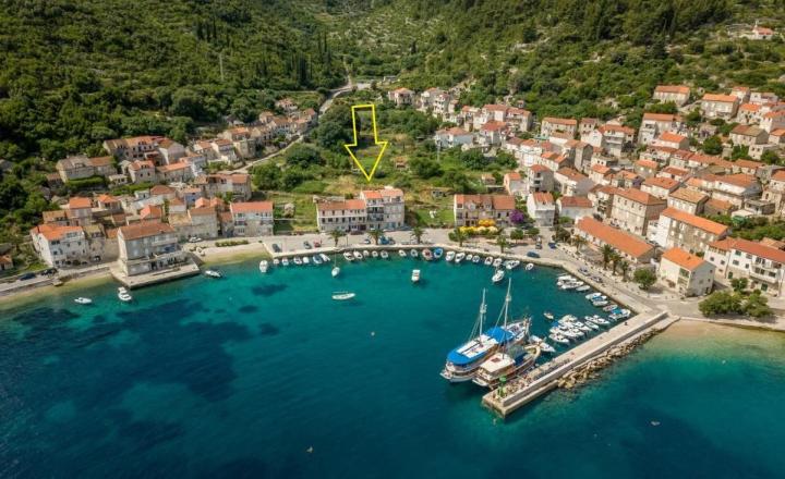 Priestranný apartmán s dvoma spálňami a výhľadom na more, Račišće, ostrov Korčula