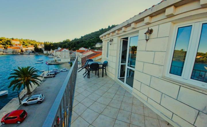 Priestranný apartmán s dvoma spálňami a výhľadom na more, Račišće, ostrov Korčula - fotografia 17