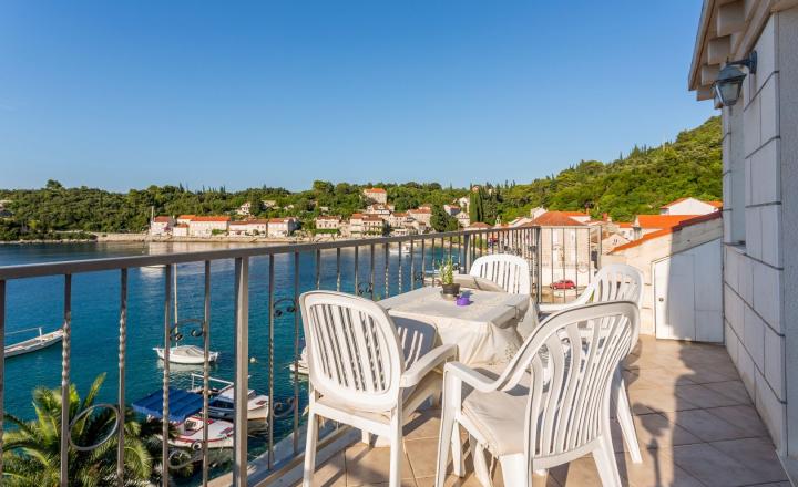 Priestranný apartmán s dvoma spálňami a výhľadom na more, Račišće, ostrov Korčula - fotografia 18