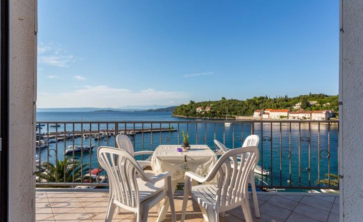 Priestranný apartmán s dvoma spálňami a výhľadom na more, Račišće, ostrov Korčula - fotografia 19