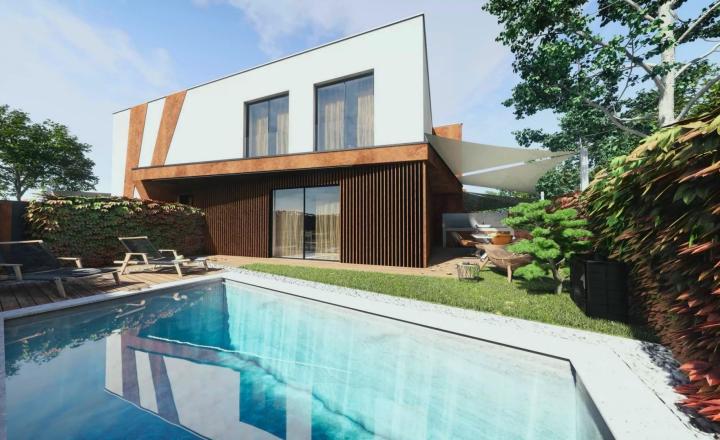Energeticky úsporná moderná oáza v Nine s bazénom a saunou, apartmán A2