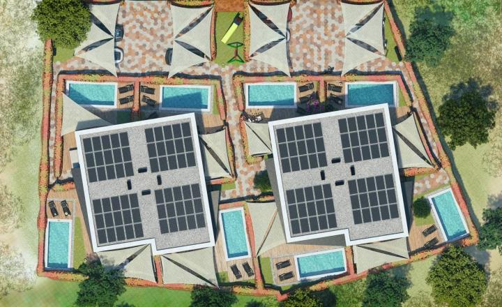 Energeticky úsporná moderná oáza v Nine s bazénom a saunou, apartmán A2 - fotografia 8