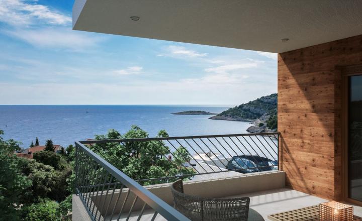 Luxusný apartmán s terasou a výhľadom na more v Stivašnici, 79,60 m² - fotografia 5