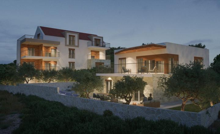 Luxusný apartmán s terasou a výhľadom na more v Stivašnici, 79,60 m² - fotografia 6