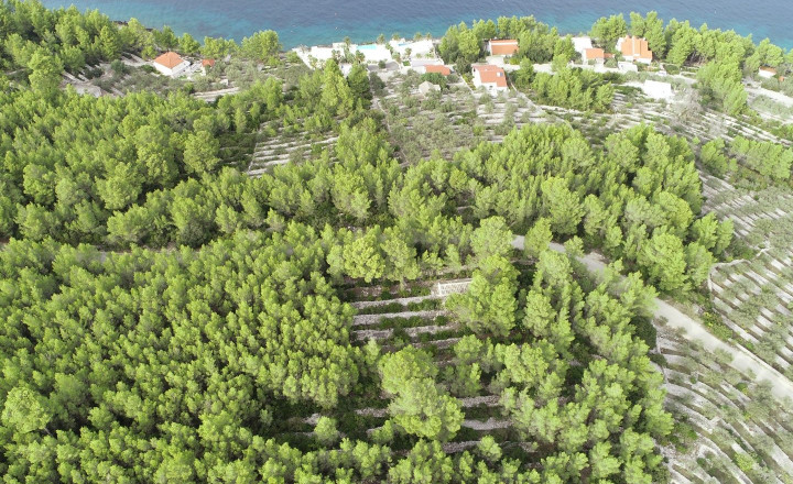 Pozemok s nehnuteľnosťou a výhľadom na more, Prigradica, ostrov Korčula