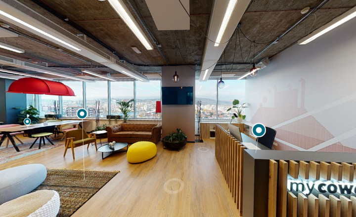 COWORKING kancelárie na prenájom, MYHIVE – VIVO/POLUS TOWER - fotografia 1